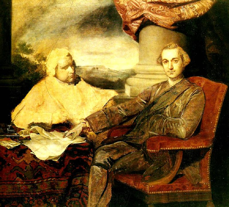 Sir Joshua Reynolds lord rockingham and his secretary, edmund burke Germany oil painting art